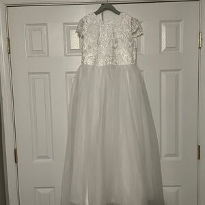 Elegant White Kids Dress